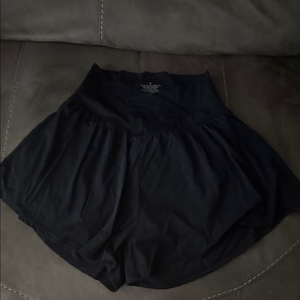 High Waist Black Women's Shorts